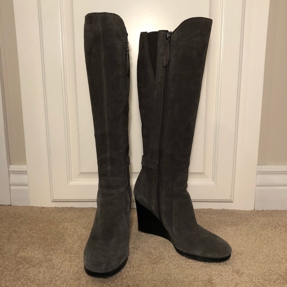 Franco Sarto Shoes - Franco Sarto Walker wedge suede boots